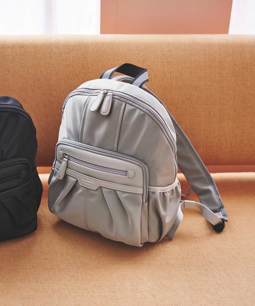 & chouette（アンドシュエット）の「丸型ソフトリュック（バックパック/リュック・レディース・ブラック/ブラウン/グレー・FREE）」の3枚目の写真