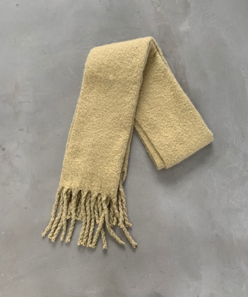 marjour(マージュール)の「BULKY MUFFLER(マフラー・レディース・アイボリー/カーキ/イエロー・FREE)」の6枚目の写真