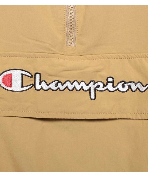 Champion(チャンピオン)の「Champion アノラック パーカー C3-R603(ナイロンジャケット・メンズ・レッド/ベージュ/杢グレー/ネイビー/ブラック・L/S/M/XL)」の7枚目の写真