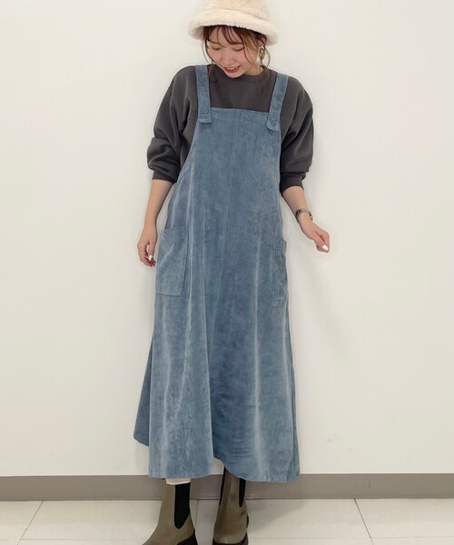 Cutie Blonde（キューティーブロンド）の「◆コーデュロイジャンスカ（スカート・レディース・ライトブルー/グレー系その他/キャメル・01/02/03）」の10枚目の写真