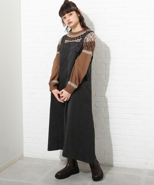 Cutie Blonde（キューティーブロンド）の「◆コーデュロイジャンスカ（スカート・レディース・ライトブルー/グレー系その他/キャメル・01/02/03）」の15枚目の写真