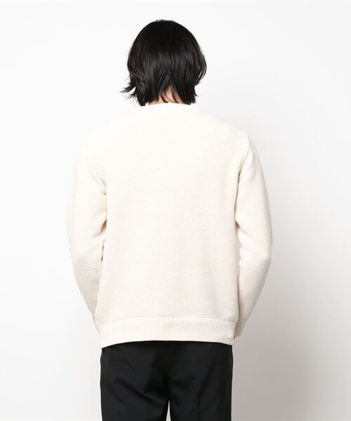 MEN'S BIGI(メンズビギ)の「7Gガーターメランジニット(ニット/セーター・メンズ・ベージュ/ネイビー・01/02/03)」の3枚目の写真