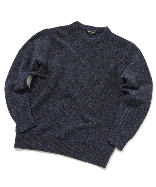 MEN'S BIGI(メンズビギ)の「7Gガーターメランジニット(ニット/セーター・メンズ・ベージュ/ネイビー・01/02/03)」の6枚目の写真