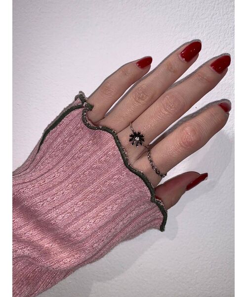 jouetie(ジュエティ)の「フラワーモチーフ2セットリング(リング・レディース・シルバー/ゴールド・FREE)」の4枚目の写真