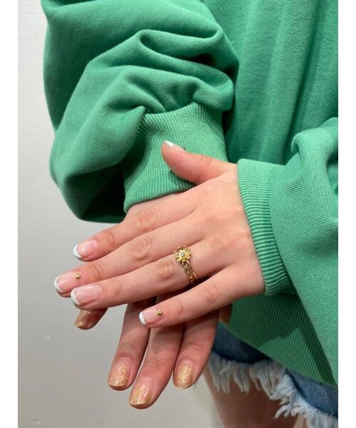 jouetie(ジュエティ)の「フラワーモチーフ2セットリング(リング・レディース・シルバー/ゴールド・FREE)」の6枚目の写真