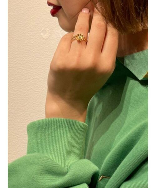 jouetie(ジュエティ)の「フラワーモチーフ2セットリング(リング・レディース・シルバー/ゴールド・FREE)」の7枚目の写真