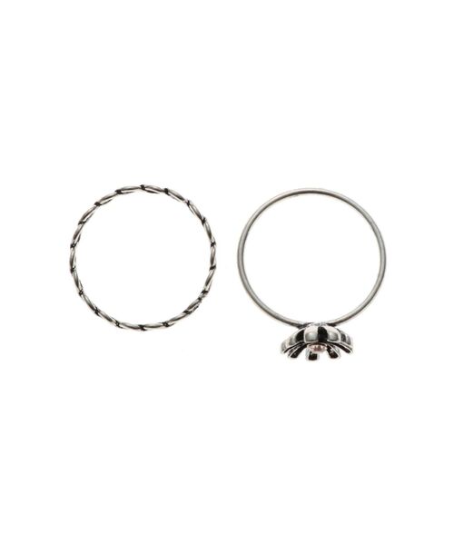 jouetie(ジュエティ)の「フラワーモチーフ2セットリング(リング・レディース・シルバー/ゴールド・FREE)」の13枚目の写真