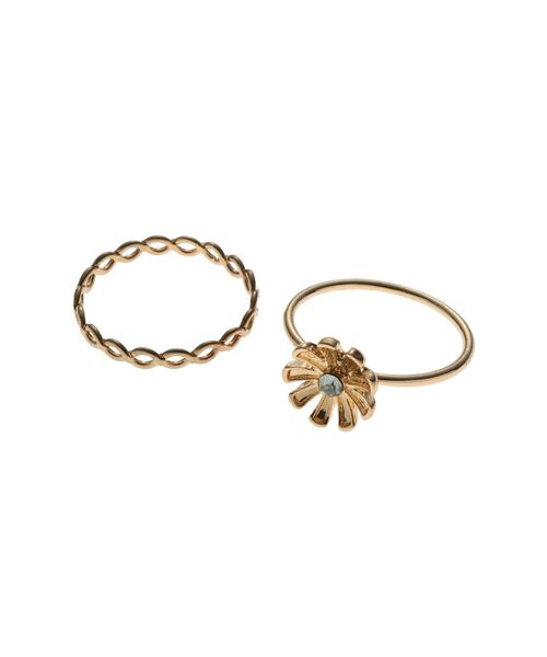 jouetie(ジュエティ)の「フラワーモチーフ2セットリング(リング・レディース・シルバー/ゴールド・FREE)」の14枚目の写真