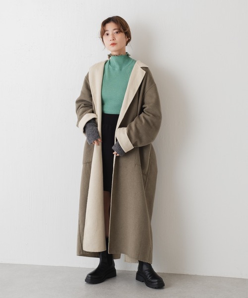 Kastane(カスタネ)の「【新色追加】ニットリブアームウォーマー(アームカバー・レディース・ブラック/グレー/アイボリー/イエロー・FREE)」の7枚目の写真