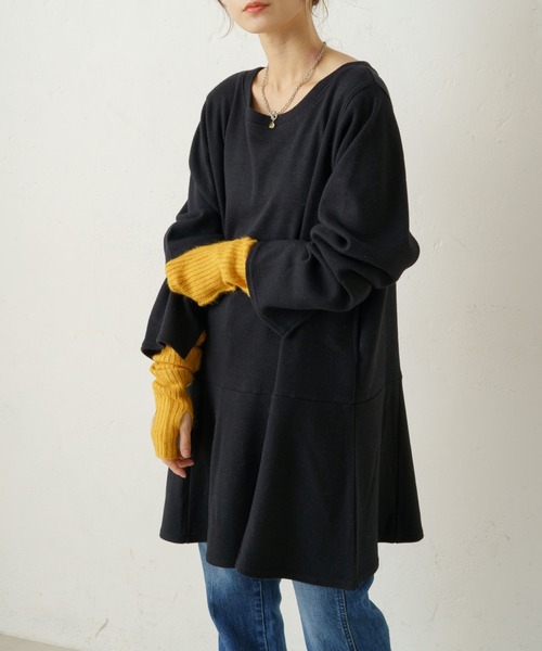 Kastane(カスタネ)の「【新色追加】ニットリブアームウォーマー(アームカバー・レディース・ブラック/グレー/アイボリー/イエロー・FREE)」の20枚目の写真