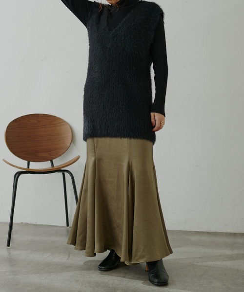 natural couture（ナチュラルクチュール）の「【大人ナチュ】【WEB限定サイズ有り】ドラマチックマーメイドスカート（スカート・レディース・アイボリー/ピンク/カーキ/その他1・MEDIUM/SMALL）」の10枚目の写真