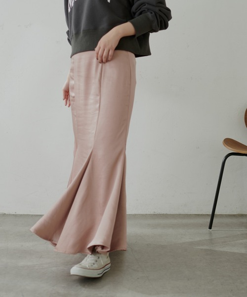 natural couture（ナチュラルクチュール）の「【大人ナチュ】【WEB限定サイズ有り】ドラマチックマーメイドスカート（スカート・レディース・アイボリー/ピンク/カーキ/その他1・MEDIUM/SMALL）」の6枚目の写真