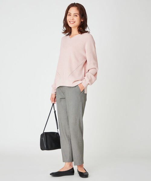 ANY(エニィ)の「【洗える】NEW SPRING KNIT(ニット/セーター・レディース・ローズ系/ベージュ系/パープル系/グリーン系/ライトグレー系・F)」の6枚目の写真