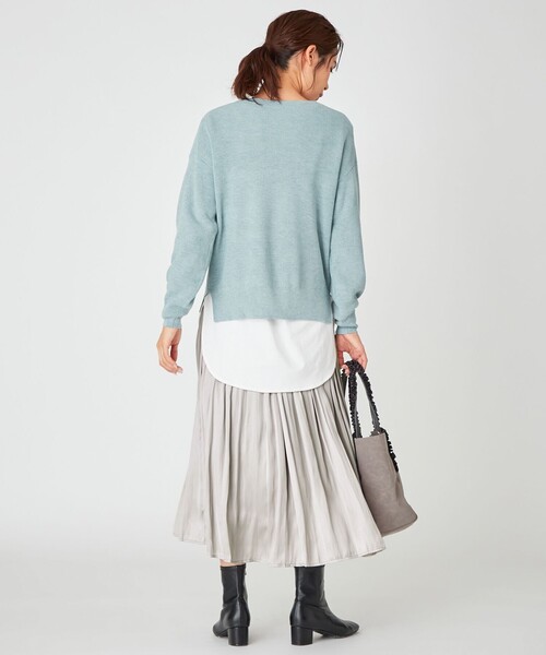 ANY(エニィ)の「【洗える】NEW SPRING KNIT(ニット/セーター・レディース・ローズ系/ベージュ系/パープル系/グリーン系/ライトグレー系・F)」の11枚目の写真