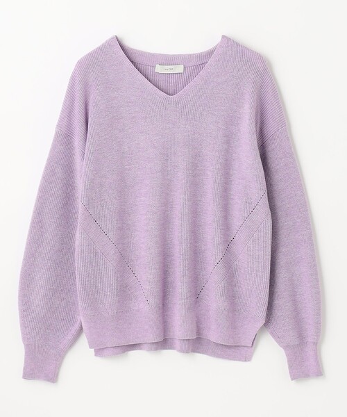 ANY(エニィ)の「【洗える】NEW SPRING KNIT(ニット/セーター・レディース・ローズ系/ベージュ系/パープル系/グリーン系/ライトグレー系・F)」の16枚目の写真