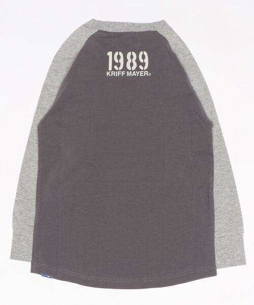 KRIFF MAYER Kid's Collection（クリフメイヤーキッズコレクション）の「ラグランロンTEE（Tシャツ/カットソー・キッズ・チャコール/ロイヤルブルー/セージグリーン/グレー・160/120/130/150/170/140）」の5枚目の写真