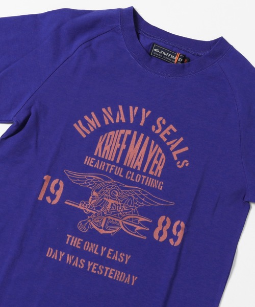 KRIFF MAYER Kid's Collection（クリフメイヤーキッズコレクション）の「ラグランロンTEE（Tシャツ/カットソー・キッズ・チャコール/ロイヤルブルー/セージグリーン/グレー・160/120/130/150/170/140）」の10枚目の写真