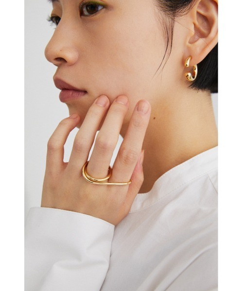STYLEMIXER（スタイルミキサー）の「ウィットダブルリング（リング・レディース・シルバー/ゴールド・FREE）」の2枚目の写真