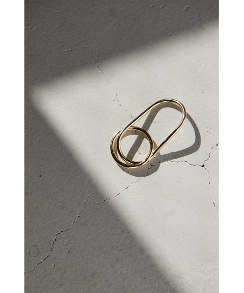 STYLEMIXER（スタイルミキサー）の「ウィットダブルリング（リング・レディース・シルバー/ゴールド・FREE）」の3枚目の写真