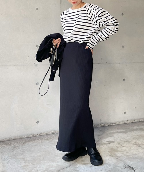 DouDou（ドゥドゥ）の「袖ギャザーボーダーTEE（Tシャツ/カットソー・レディース・その他・FREE）」の11枚目の写真