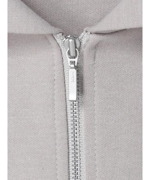 AMERICAN HOLIC（アメリカンホリック）の「ポンチドロップショルダーZIPパーカー（カーディガン/ボレロ・レディース・ブラック/グレイッシュベージュ・M/L）」の22枚目の写真