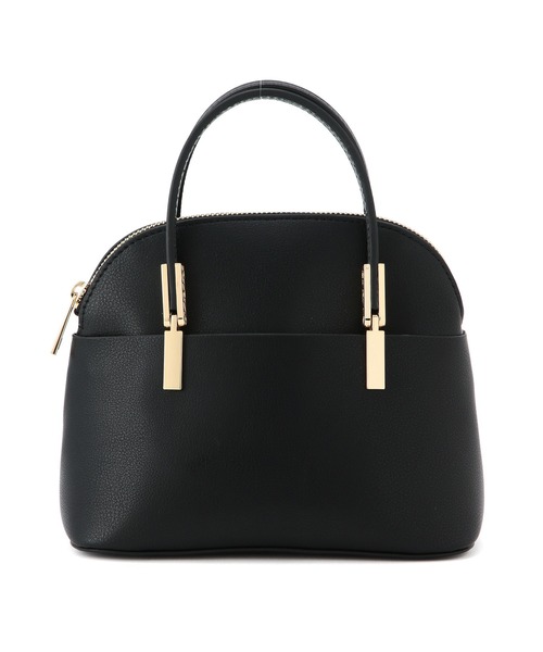 ROPE' PICNIC（ロペピクニック）の「【軽量】レクタンメタルミニラウンドボストン＆ショルダーバッグ（ショルダーバッグ・レディース・ライトグレー/ブラック/ベージュ/グリーン・FREE）」の5枚目の写真