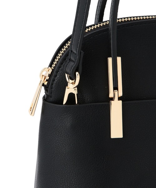 ROPE' PICNIC（ロペピクニック）の「【軽量】レクタンメタルミニラウンドボストン＆ショルダーバッグ（ショルダーバッグ・レディース・ライトグレー/ブラック/ベージュ/グリーン・FREE）」の8枚目の写真