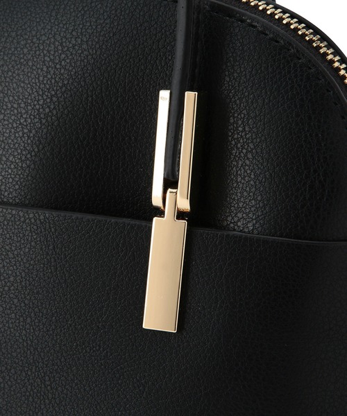 ROPE' PICNIC（ロペピクニック）の「【軽量】レクタンメタルミニラウンドボストン＆ショルダーバッグ（ショルダーバッグ・レディース・ライトグレー/ブラック/ベージュ/グリーン・FREE）」の9枚目の写真