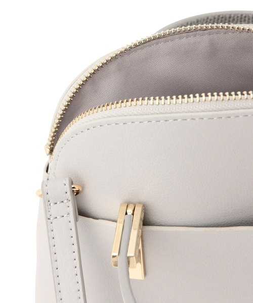 ROPE' PICNIC（ロペピクニック）の「【軽量】レクタンメタルミニラウンドボストン＆ショルダーバッグ（ショルダーバッグ・レディース・ライトグレー/ブラック/ベージュ/グリーン・FREE）」の11枚目の写真