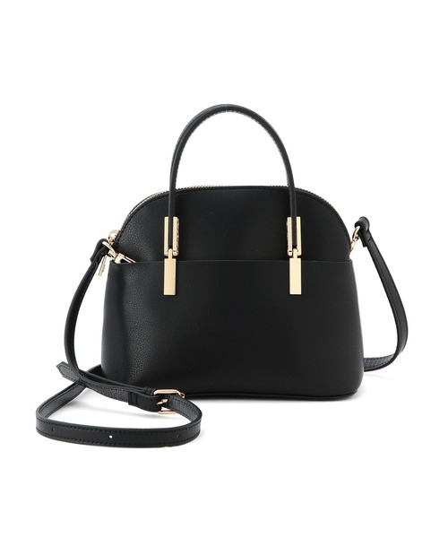 ROPE' PICNIC（ロペピクニック）の「【軽量】レクタンメタルミニラウンドボストン＆ショルダーバッグ（ショルダーバッグ・レディース・ライトグレー/ブラック/ベージュ/グリーン・FREE）」の17枚目の写真