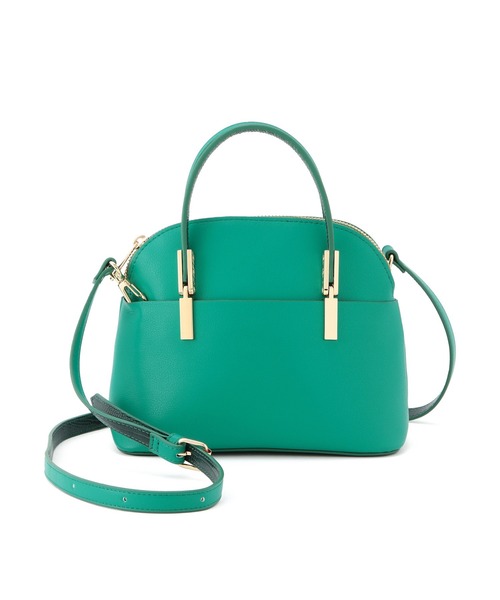 ROPE' PICNIC（ロペピクニック）の「【軽量】レクタンメタルミニラウンドボストン＆ショルダーバッグ（ショルダーバッグ・レディース・ライトグレー/ブラック/ベージュ/グリーン・FREE）」の20枚目の写真