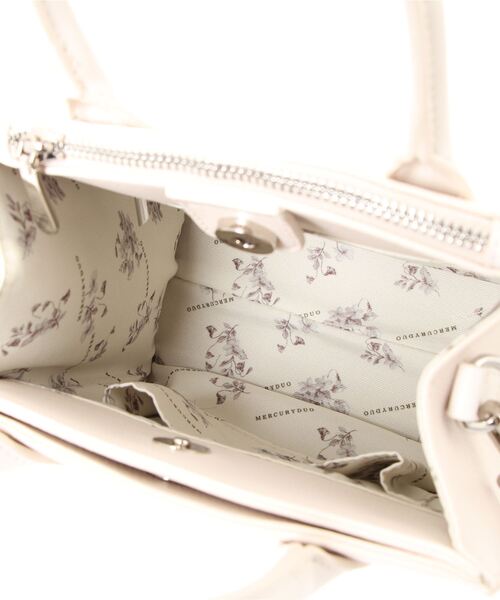 MERCURYDUO（マーキュリーデュオ）の「【MERCURYDUO/マーキュリーデュオ】ロッテ　両アオリポケット　スモール　ハンドバッグ（ハンドバッグ・レディース・ブルー/ベージュ/ブラック/ダークブラウン/アイボリー・FREE）」の9枚目の写真