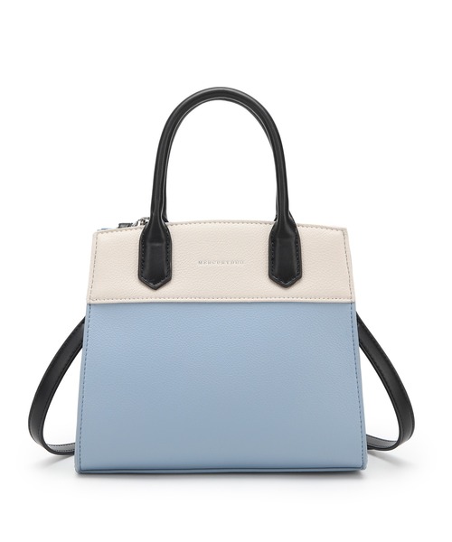 MERCURYDUO（マーキュリーデュオ）の「【MERCURYDUO/マーキュリーデュオ】ロッテ　両アオリポケット　スモール　ハンドバッグ（ハンドバッグ・レディース・ブルー/ベージュ/ブラック/ダークブラウン/アイボリー・FREE）」の6枚目の写真