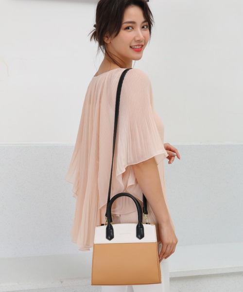 MERCURYDUO（マーキュリーデュオ）の「【MERCURYDUO/マーキュリーデュオ】ロッテ　両アオリポケット　スモール　ハンドバッグ（ハンドバッグ・レディース・ブルー/ベージュ/ブラック/ダークブラウン/アイボリー・FREE）」の11枚目の写真