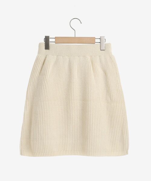 MAJESTIC LEGON（マジェスティックレゴン）の「ケーブル柄ミニニットスカート（スカート・レディース・ブラック/ブラウン/アイボリー・MEDIUM）」の12枚目の写真