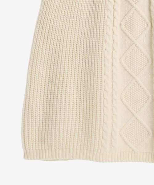 MAJESTIC LEGON（マジェスティックレゴン）の「ケーブル柄ミニニットスカート（スカート・レディース・ブラック/ブラウン/アイボリー・MEDIUM）」の14枚目の写真