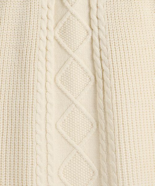 MAJESTIC LEGON（マジェスティックレゴン）の「ケーブル柄ミニニットスカート（スカート・レディース・ブラック/ブラウン/アイボリー・MEDIUM）」の16枚目の写真