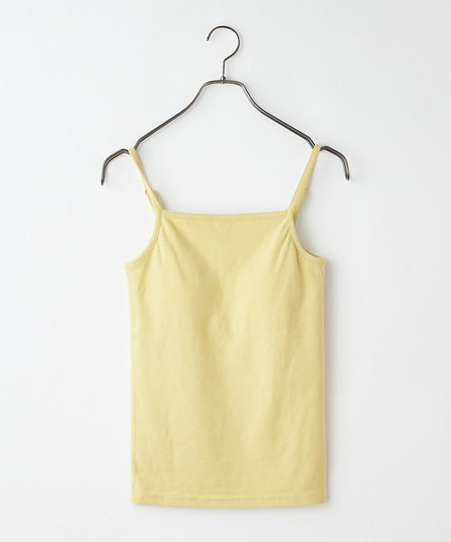 CIAOPANIC（チャオパニック）の「カップ付きキャミソール（Tシャツ/カットソー・レディース・ライトグレー/ブラック/オフホワイト/サックスブルー/イエロー・FREE）」の12枚目の写真