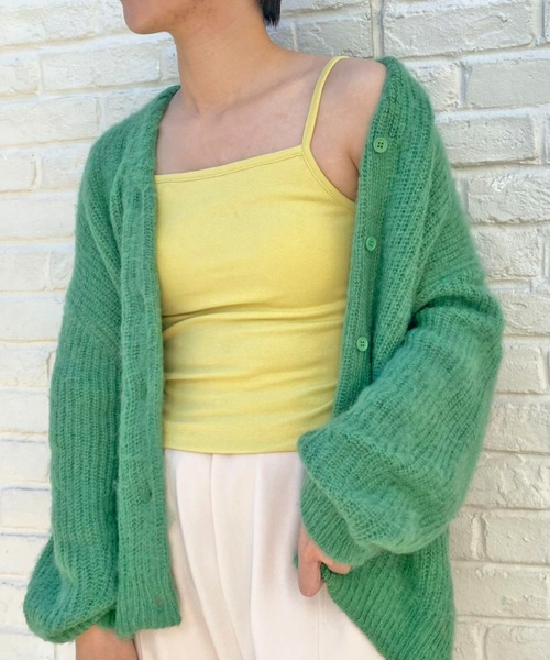 CIAOPANIC（チャオパニック）の「カップ付きキャミソール（Tシャツ/カットソー・レディース・ライトグレー/ブラック/オフホワイト/サックスブルー/イエロー・FREE）」の14枚目の写真