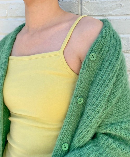 CIAOPANIC（チャオパニック）の「カップ付きキャミソール（Tシャツ/カットソー・レディース・ライトグレー/ブラック/オフホワイト/サックスブルー/イエロー・FREE）」の7枚目の写真