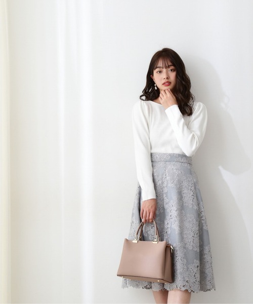 PROPORTION BODY DRESSING(プロポーションボディドレッシング)の「パフスリーブリブニット / 1212170200(ニット/セーター・レディース・ホワイト系その他/パープル/ライトグリーン/ブルー・MEDIUM/SMALL)」の6枚目の写真