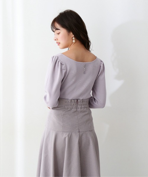 PROPORTION BODY DRESSING(プロポーションボディドレッシング)の「パフスリーブリブニット / 1212170200(ニット/セーター・レディース・ホワイト系その他/パープル/ライトグリーン/ブルー・MEDIUM/SMALL)」の10枚目の写真