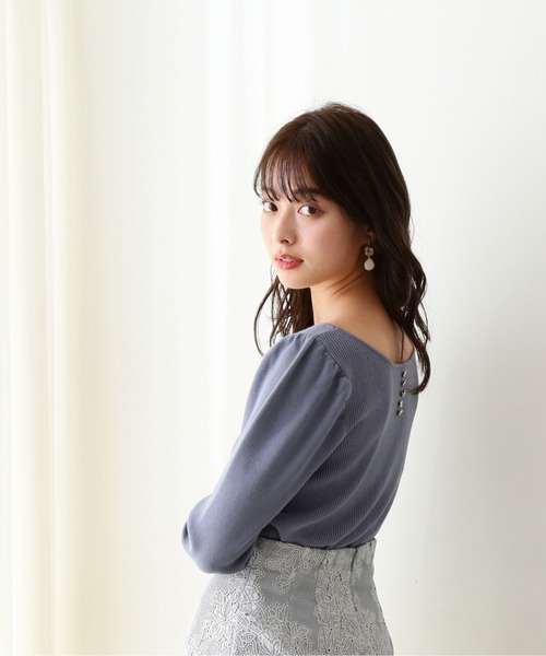 PROPORTION BODY DRESSING(プロポーションボディドレッシング)の「パフスリーブリブニット / 1212170200(ニット/セーター・レディース・ホワイト系その他/パープル/ライトグリーン/ブルー・MEDIUM/SMALL)」の11枚目の写真