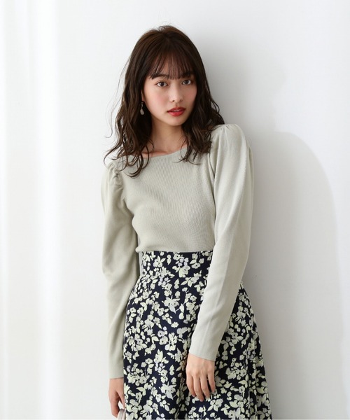 PROPORTION BODY DRESSING(プロポーションボディドレッシング)の「パフスリーブリブニット / 1212170200(ニット/セーター・レディース・ホワイト系その他/パープル/ライトグリーン/ブルー・MEDIUM/SMALL)」の14枚目の写真