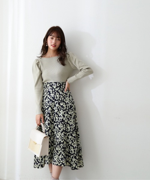 PROPORTION BODY DRESSING(プロポーションボディドレッシング)の「パフスリーブリブニット / 1212170200(ニット/セーター・レディース・ホワイト系その他/パープル/ライトグリーン/ブルー・MEDIUM/SMALL)」の15枚目の写真