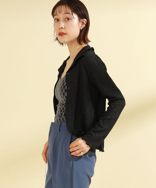 Ray BEAMS（レイビームス）の「Ray BEAMS / シャーリング シャツ（Tシャツ/カットソー・レディース・ライトブルー/ブラック/ホワイト系その他6・ONE SIZE）」の11枚目の写真