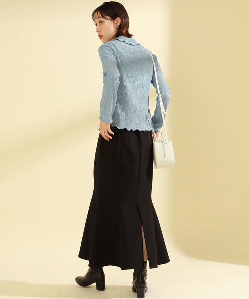 Ray BEAMS（レイビームス）の「Ray BEAMS / シャーリング シャツ（Tシャツ/カットソー・レディース・ライトブルー/ブラック/ホワイト系その他6・ONE SIZE）」の21枚目の写真