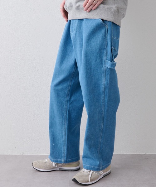 CIAOPANIC TYPY(チャオパニックティピー)の「【TYPYDENIM】ペインターパンツ(デニムパンツ・メンズ・ネイビー/アイボリー/ブルー・LARGE/MEDIUM)」の3枚目の写真