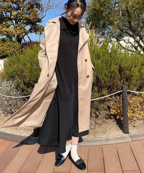 DRESKIP（ドレスキップ）の「◆キルト切り替えマ－メイドワンピース（ワンピース・レディース・ブラック/ダークブラウン/アイボリー・02/03/04）」の22枚目の写真