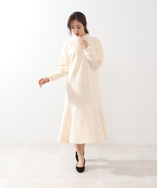 DRESKIP（ドレスキップ）の「◆キルト切り替えマ－メイドワンピース（ワンピース・レディース・ブラック/ダークブラウン/アイボリー・02/03/04）」の16枚目の写真